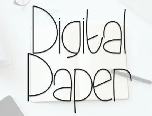 Digital Papper Display font