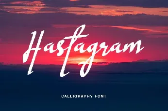 Hastagram Calligraphy font