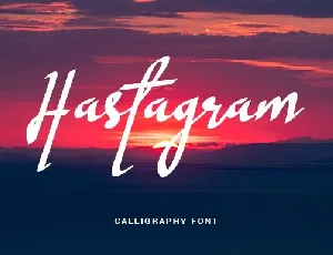 Hastagram Calligraphy font