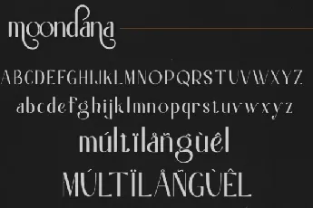 Moondana font