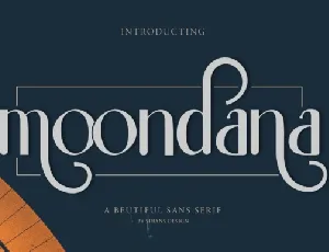 Moondana font