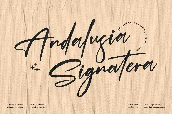 Andalusia Signature font