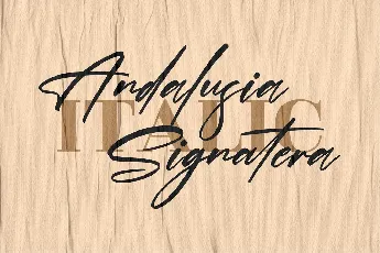 Andalusia Signature font