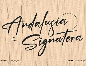 Andalusia Signature font