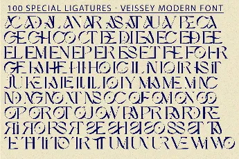 VEISSEY MODERN DEMO font