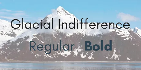 Glacial Indifference font