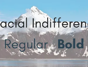 Glacial Indifference font