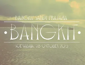 Bangkit font