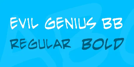 Evil Genius BB font