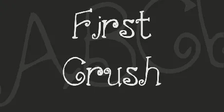 First Crush font