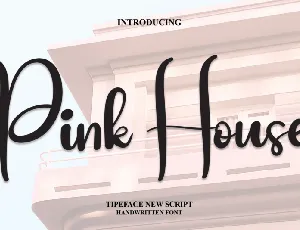 Pink House Script font