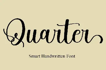 Quarter font