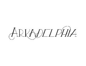 Arkadelphia font