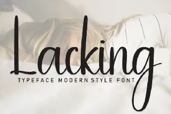 Lacking Script font