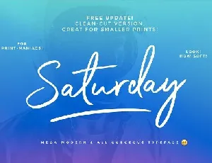 Great Saturday font