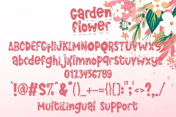 Garden Flower font