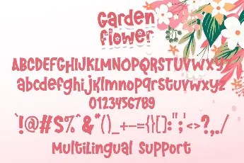 Garden Flower font