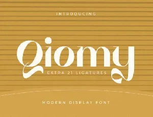 Qiomy font