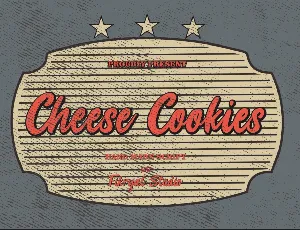 Cheese Cookies font