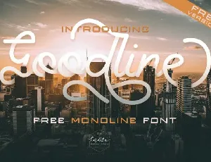 Goodline Free font