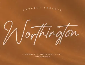 Worthington font
