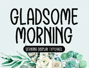 Gladsome Morning font