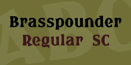 Brasspounder font