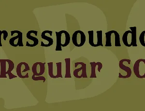 Brasspounder font