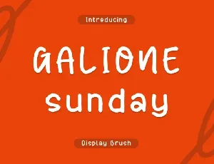 Galione Sunday font