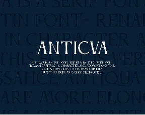 Anticva font