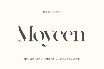 Moycen Display font