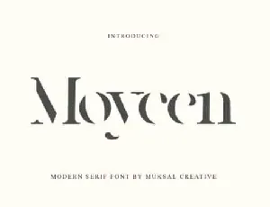 Moycen Display font
