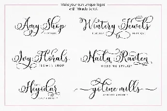 Miracle Calligraphy font