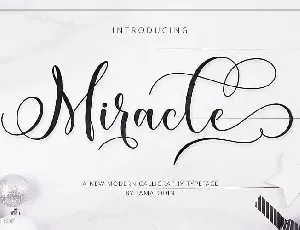 Miracle Calligraphy font