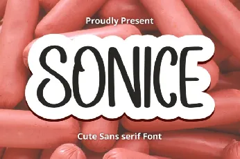 Sonice Display font