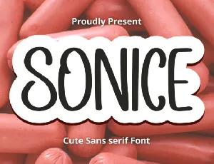 Sonice Display font