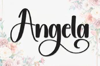 Angela Calligraphy font