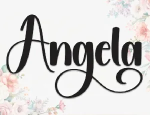 Angela Calligraphy font