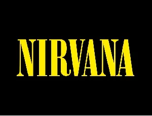 Nirvana font