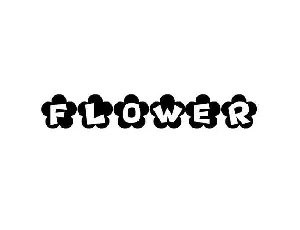 Flower font