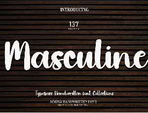 Masculine font