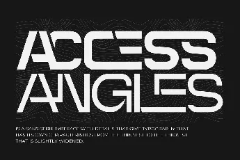 ACCESS ANGLES DEMO font