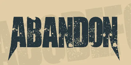 AbandoN font