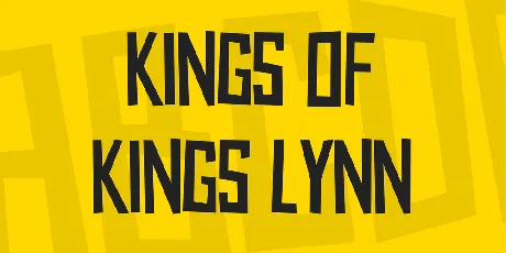 Kings of Kings Lynn font