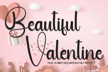 Beautiful Valentine font