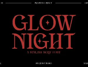 GLOW NIGHT font