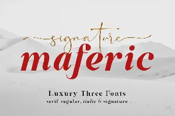 Maferic Signature Duo font