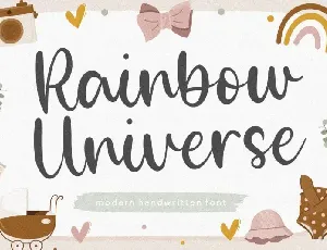 Rainbow Universe Modern Handwritten font