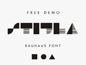 STIJLA Bauhaus-like font