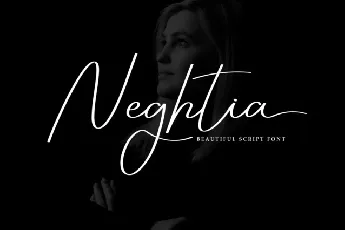 Neghtia Script font